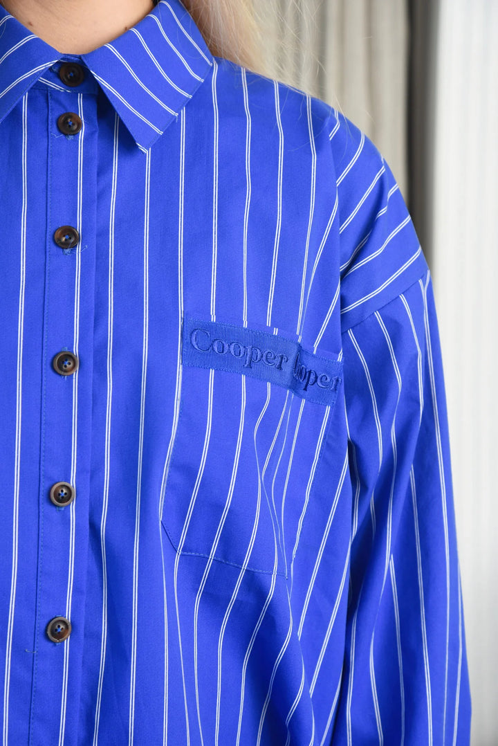 Cooper A-Shirt Your Eyes Shirt - Blue Stripe - Shop 9