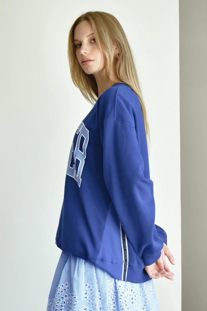 Cooper Take Note Sweater - Cobalt