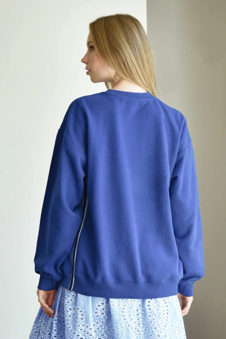 Cooper Take Note Sweater - Cobalt