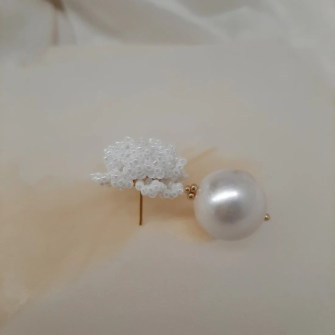 Crystal &amp; Cord Dahlia earrings - Shop 9
