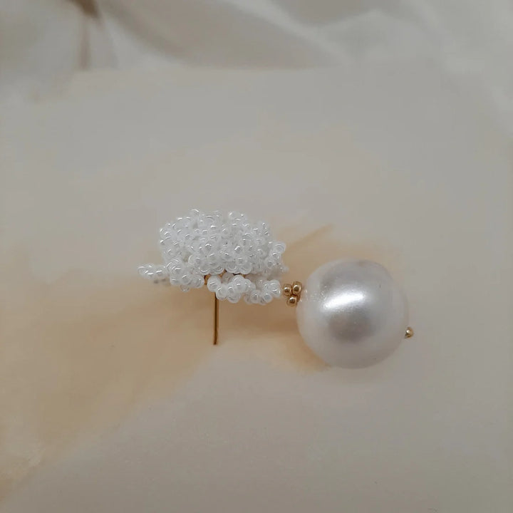 Crystal &amp; Cord Dahlia earrings - Shop 9