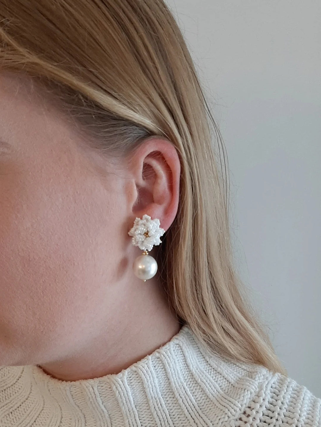 Crystal &amp; Cord Dahlia earrings - Shop 9