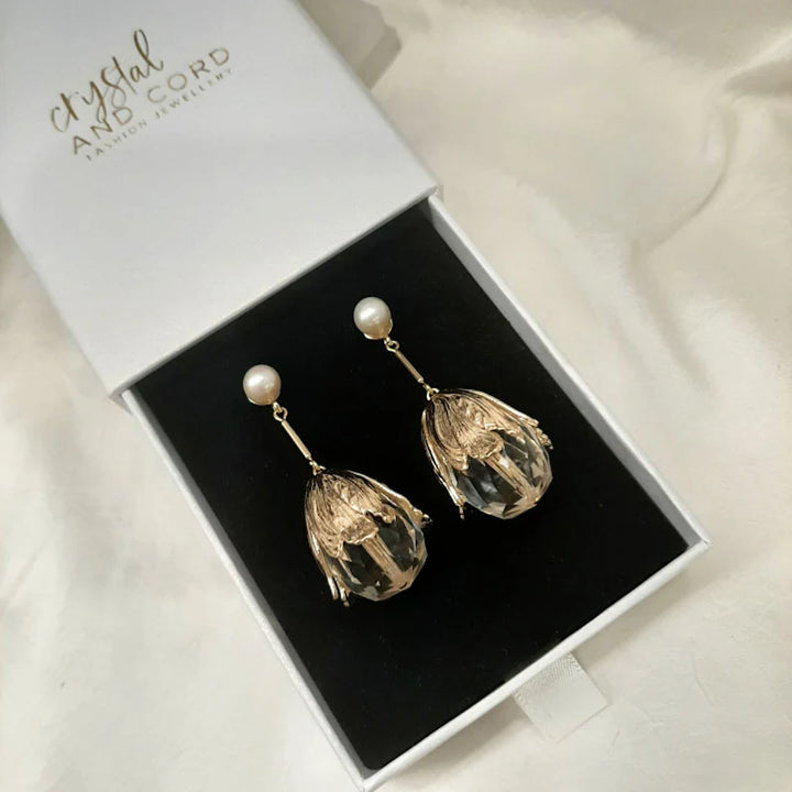 Crystal &amp; Cord Susannah Earrings