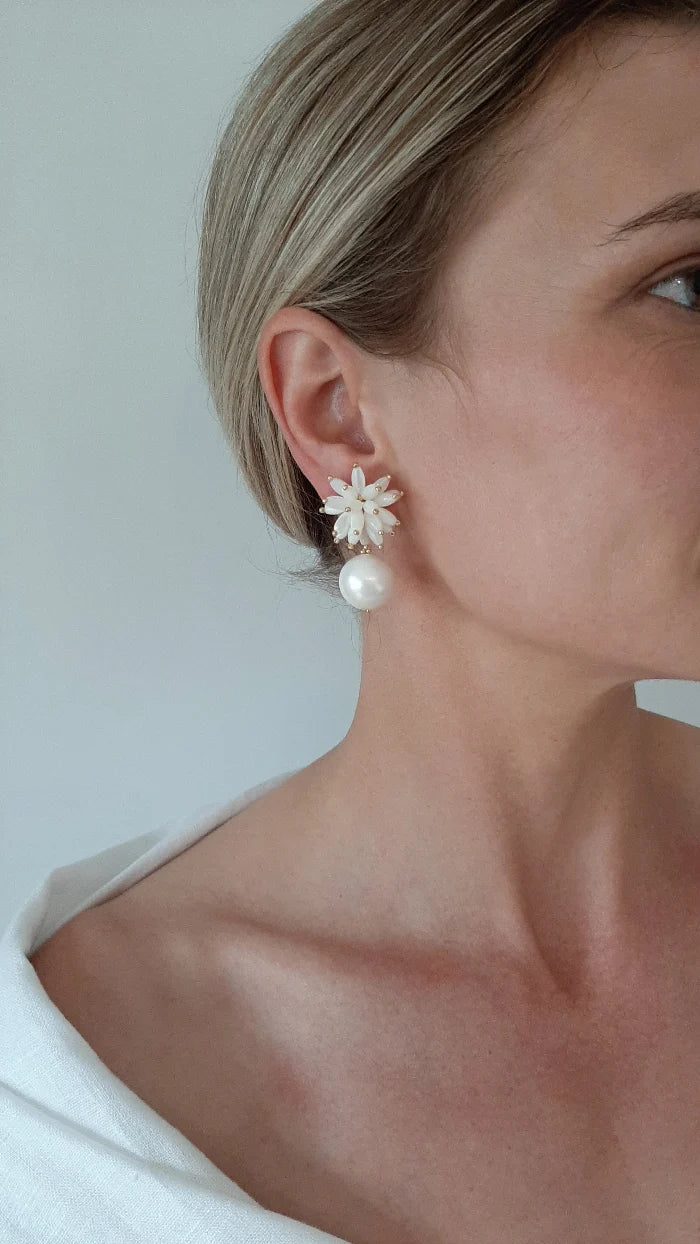 Crystal and Cord Helena Earrings
