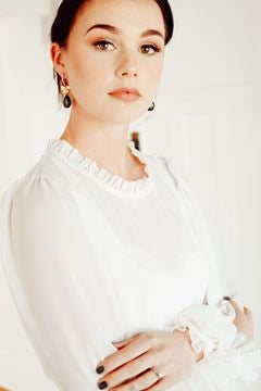 Crystal and Cord Stevie Earrings