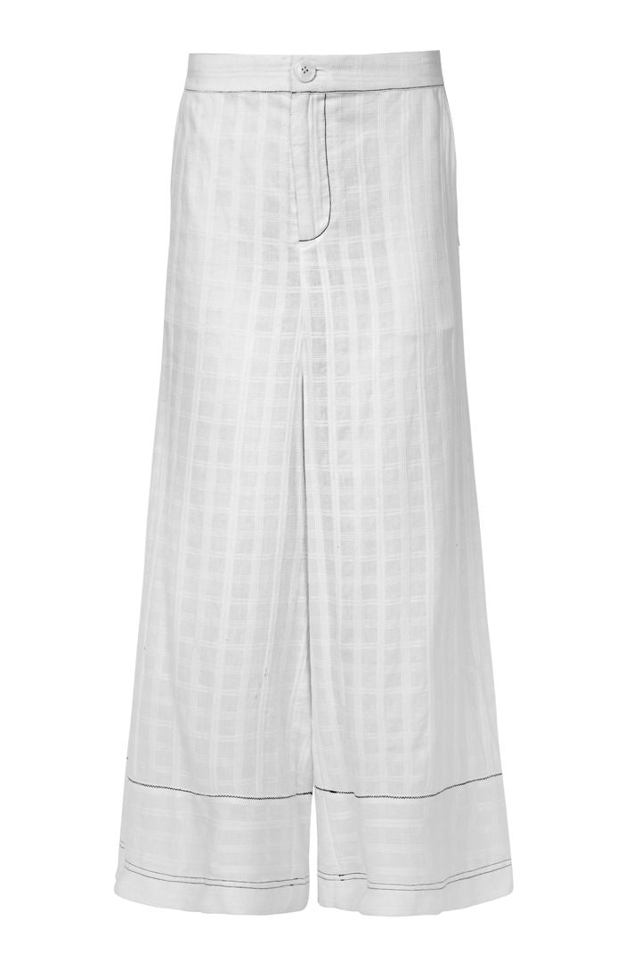 Curate Leg Work Pant - White - Shop 9