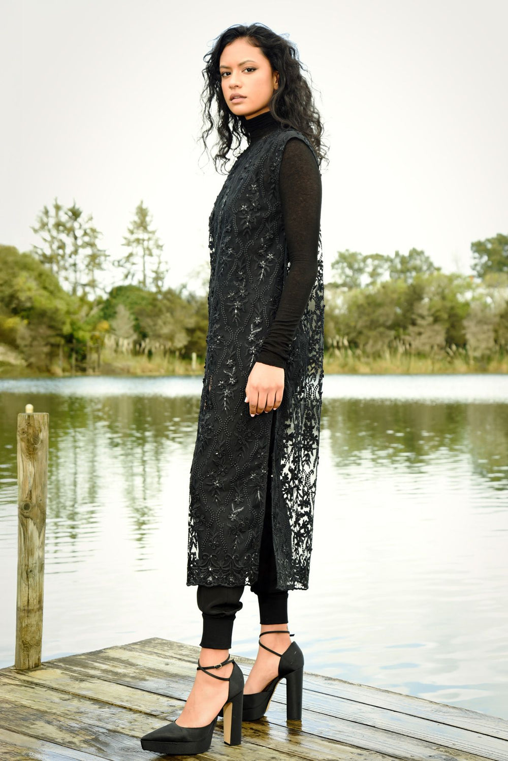 Curate Lustre For Life Dress - Black Sequin - Shop 9