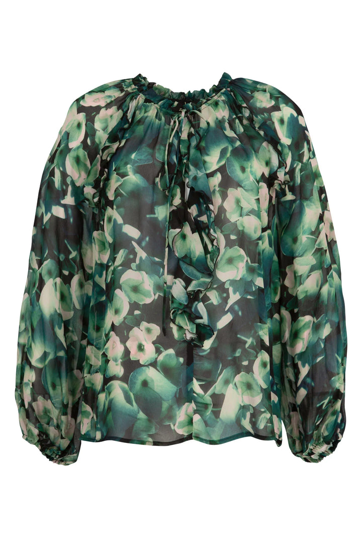 Curate Open Season Blouse - Green (Pre-Order) - Shop 9