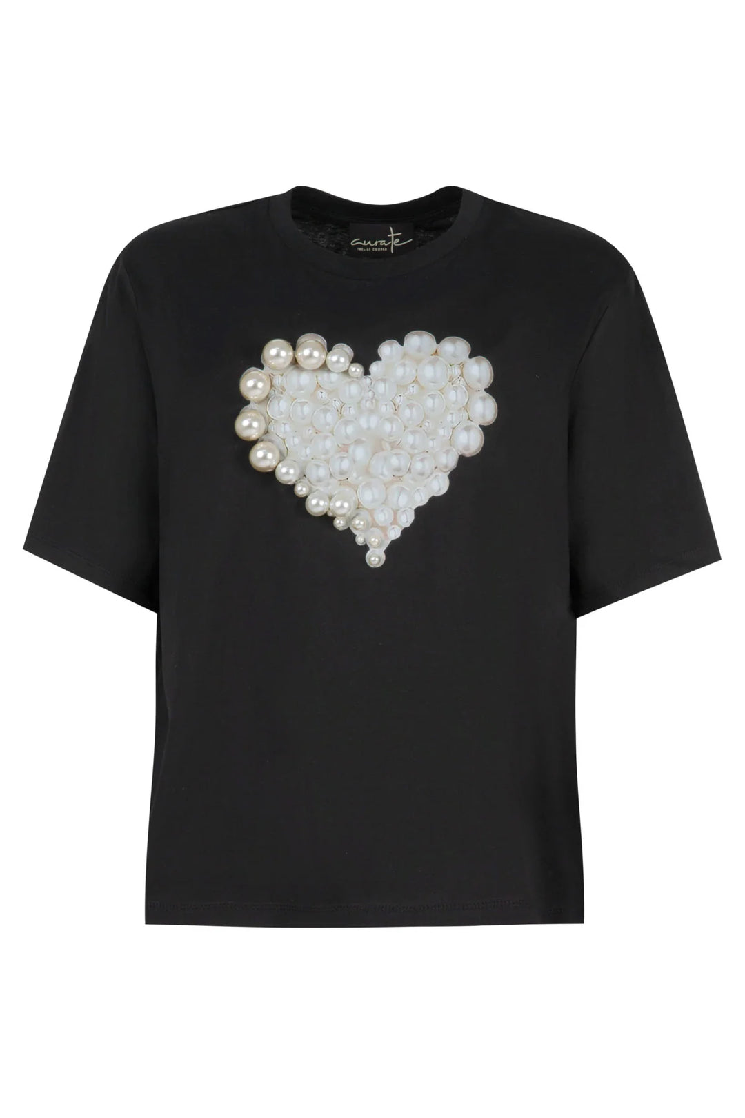 Curate Pearl Up Tee - Black - Shop 9