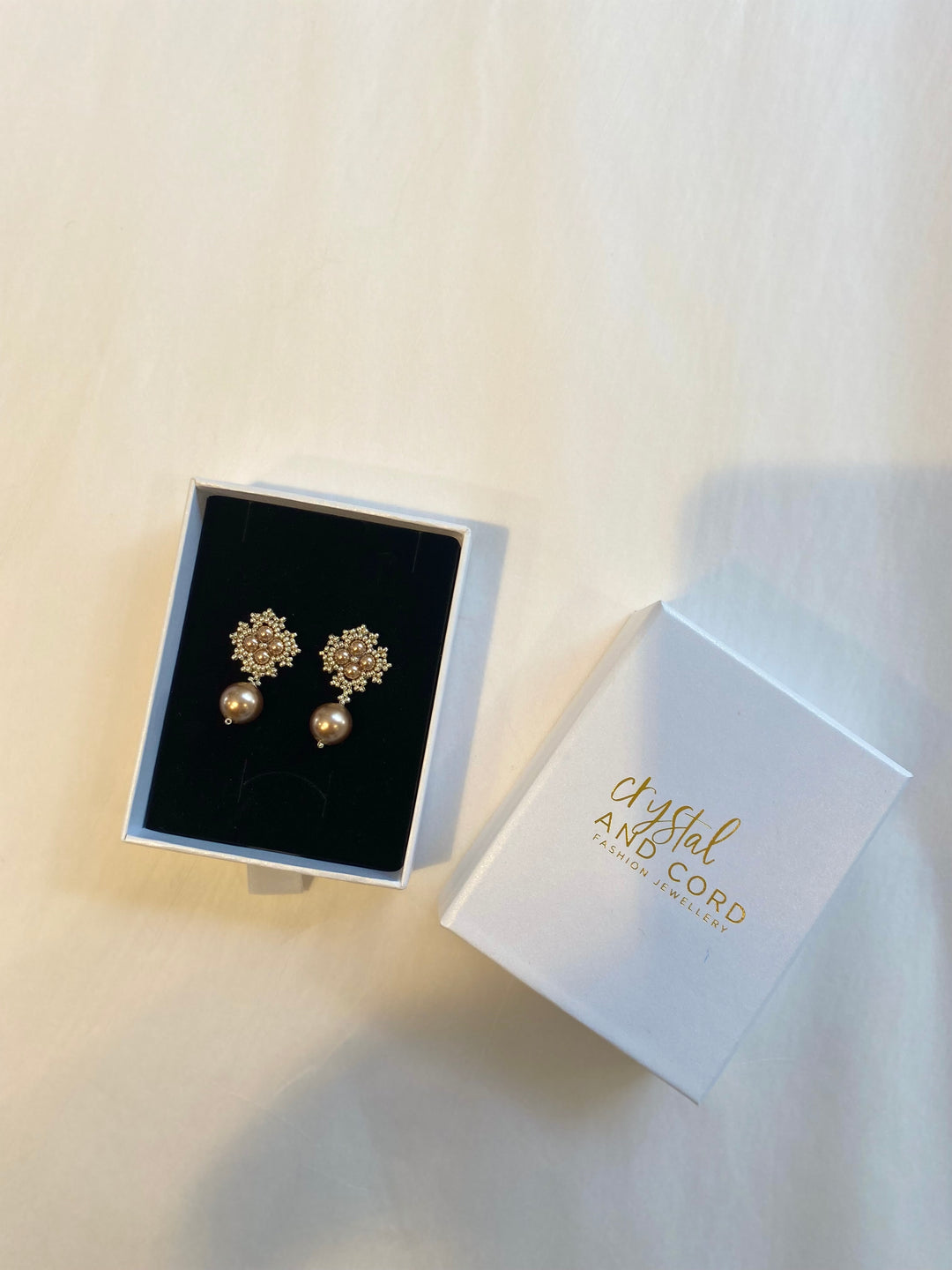 Crystal and Cord Colette Earrings