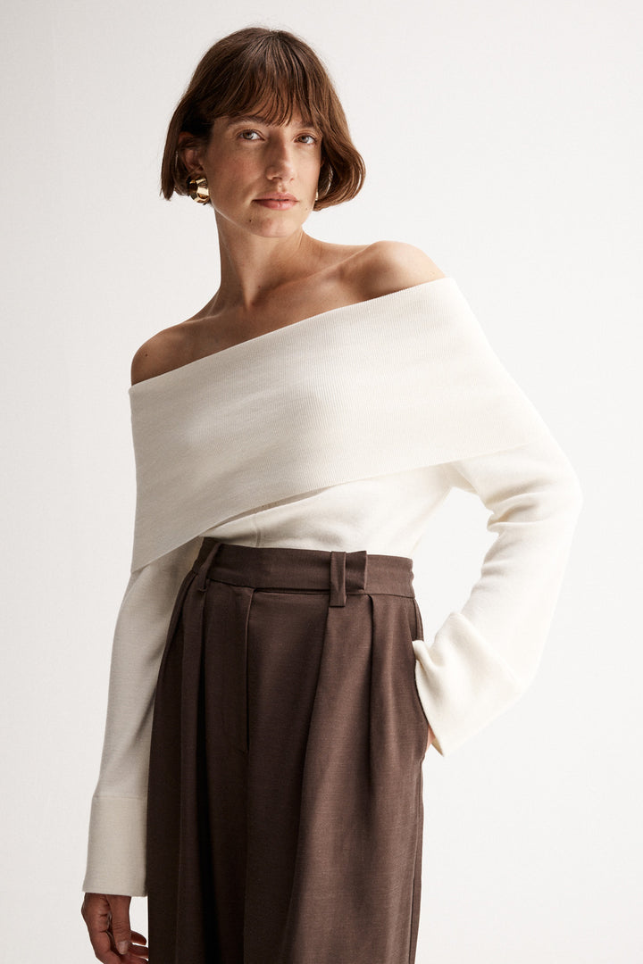 Elka Collective Alexa Knit Top - Ivory - Shop 9