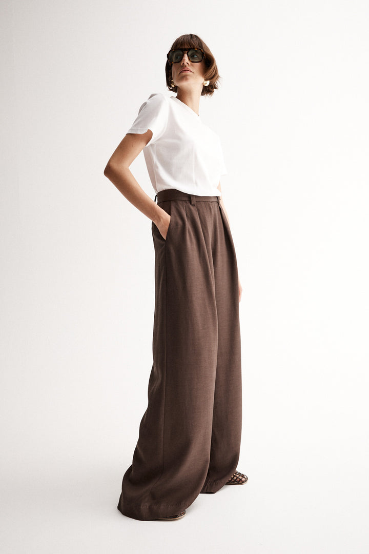 Elka Collective Isabella Pant - Cocoa - Shop 9
