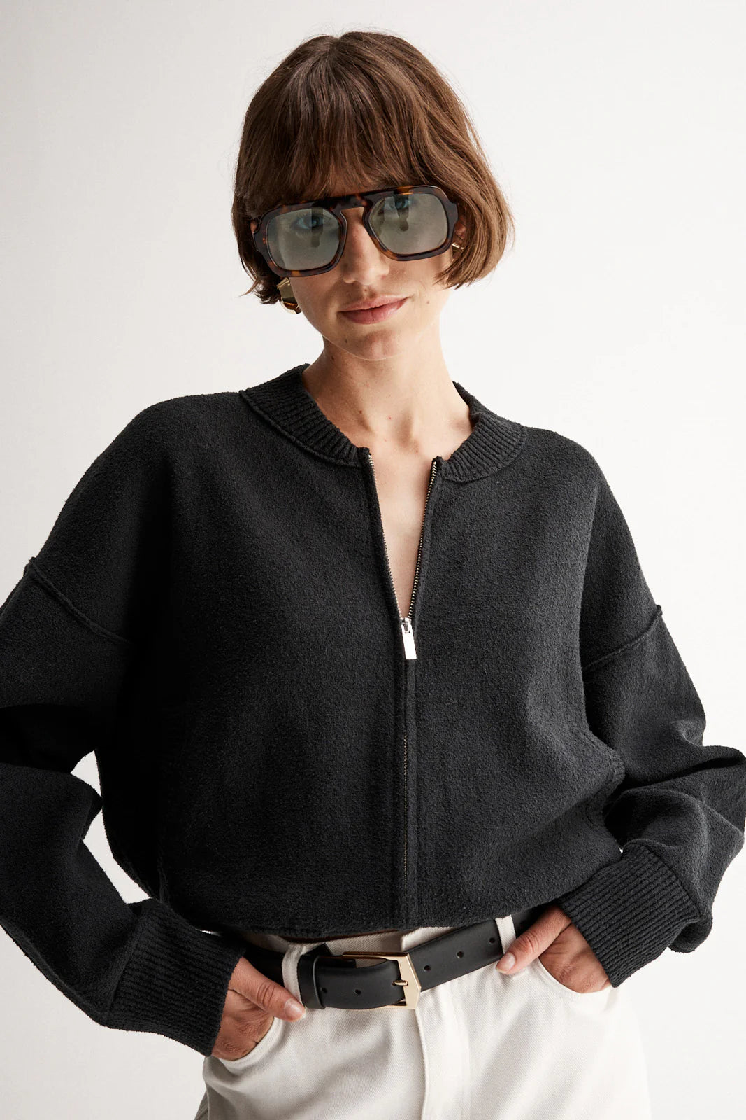 Elka Collective Lucy Knit Jacket - Black - Shop 9