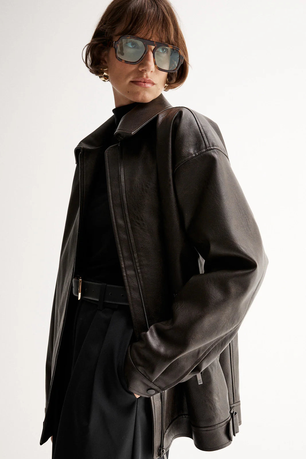Elka Collective Melton Jacket - Chocolate - Shop 9