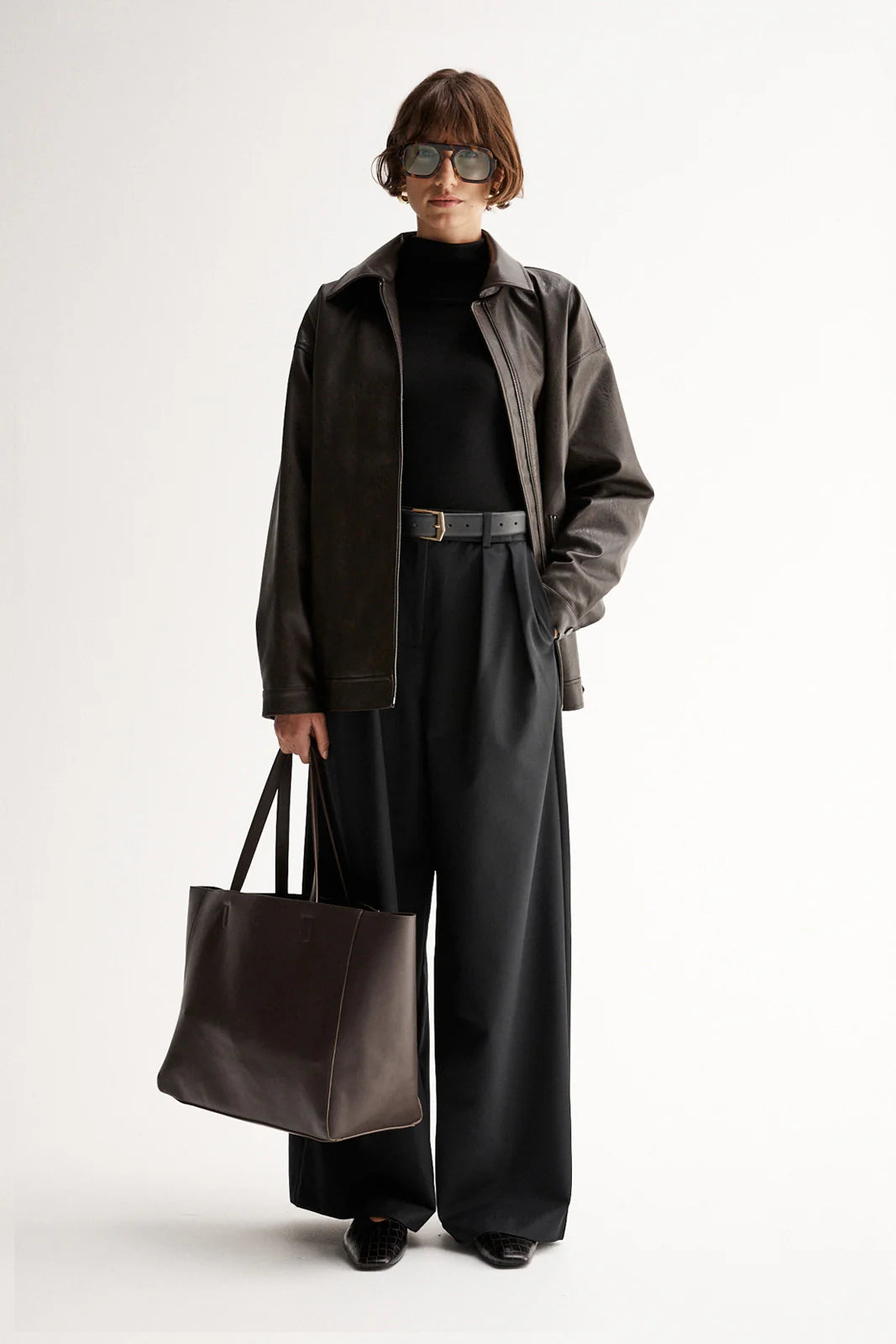 Elka Collective Melton Jacket - Chocolate - Shop 9