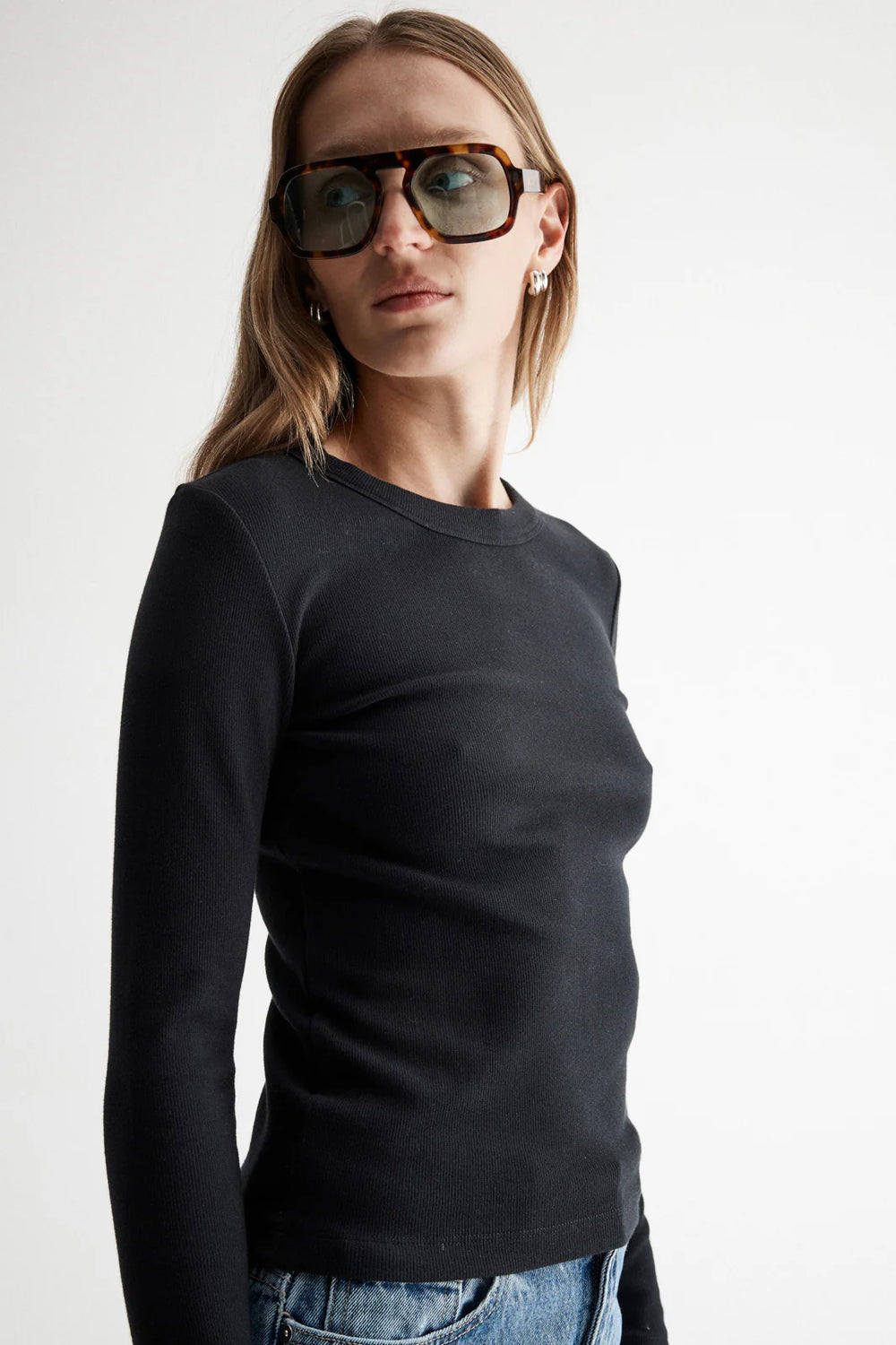 Elka Collective Nola Long Sleeve Top - Black - Shop 9