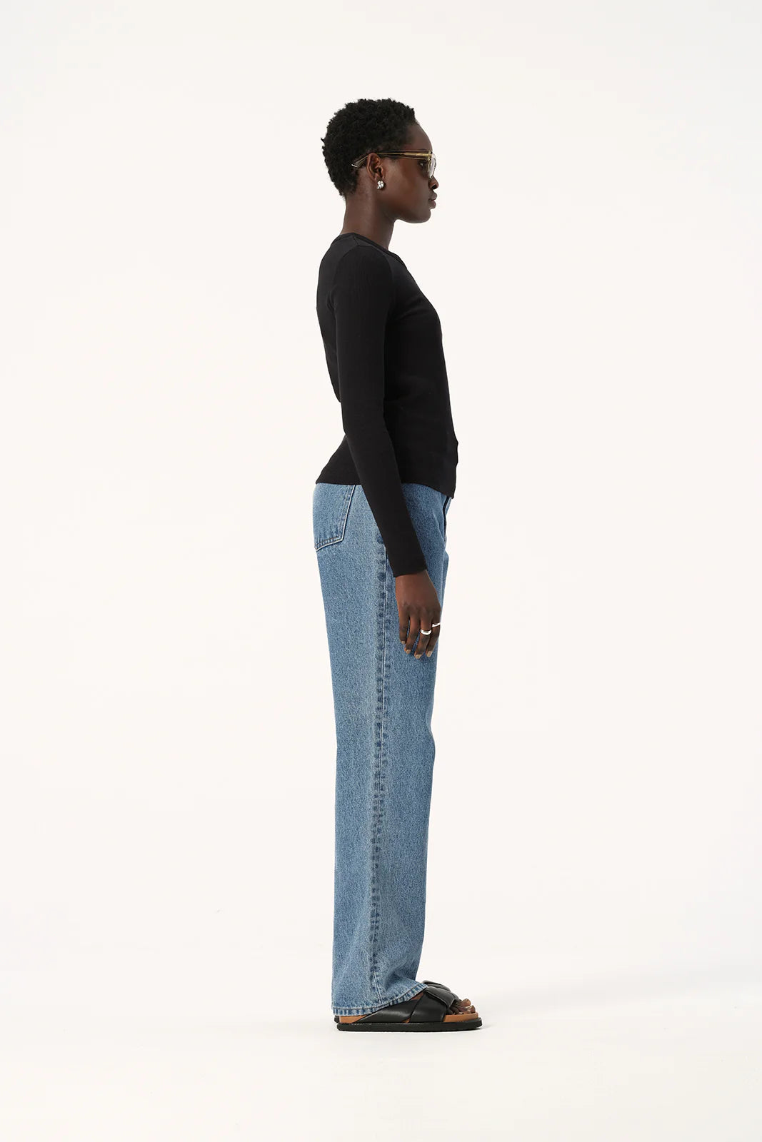 Elka Collective Nola Long Sleeve Top - Black - Shop 9