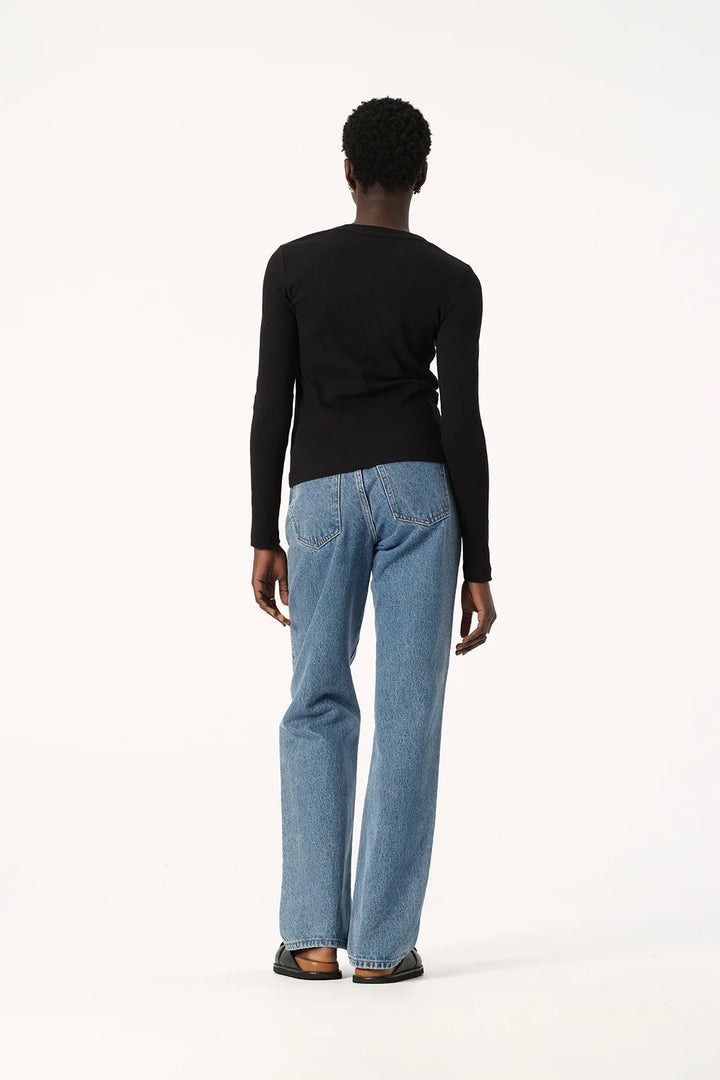 Elka Collective Nola Long Sleeve Top - Black - Shop 9