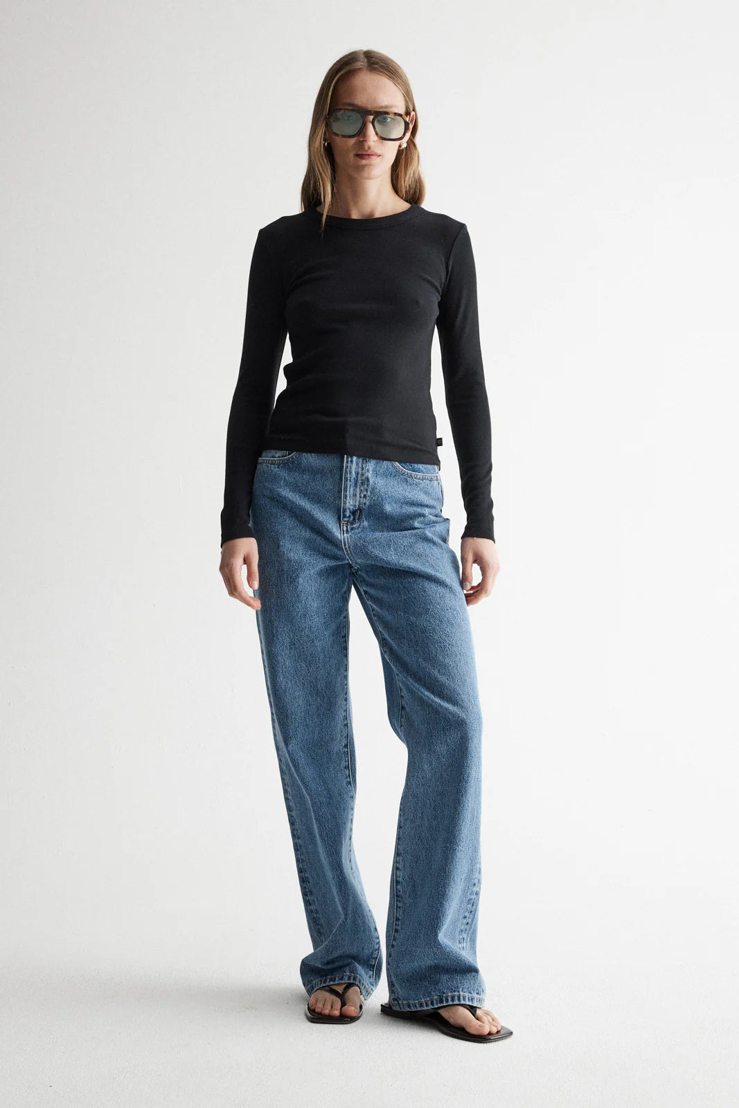 Elka Collective Nola Long Sleeve Top - Black - Shop 9