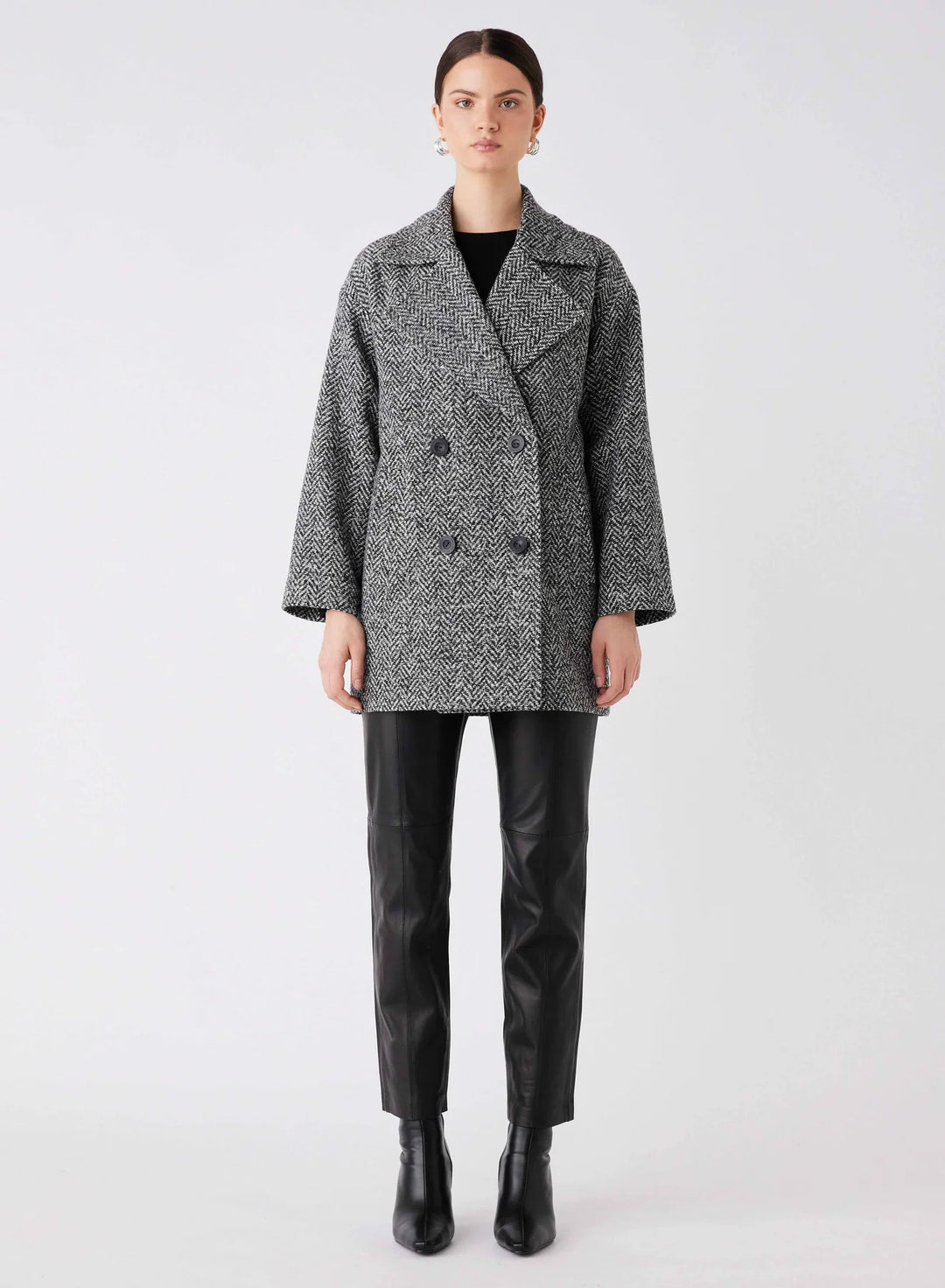 Esmaee Ace Blazer Coat - Herringbone - Shop 9
