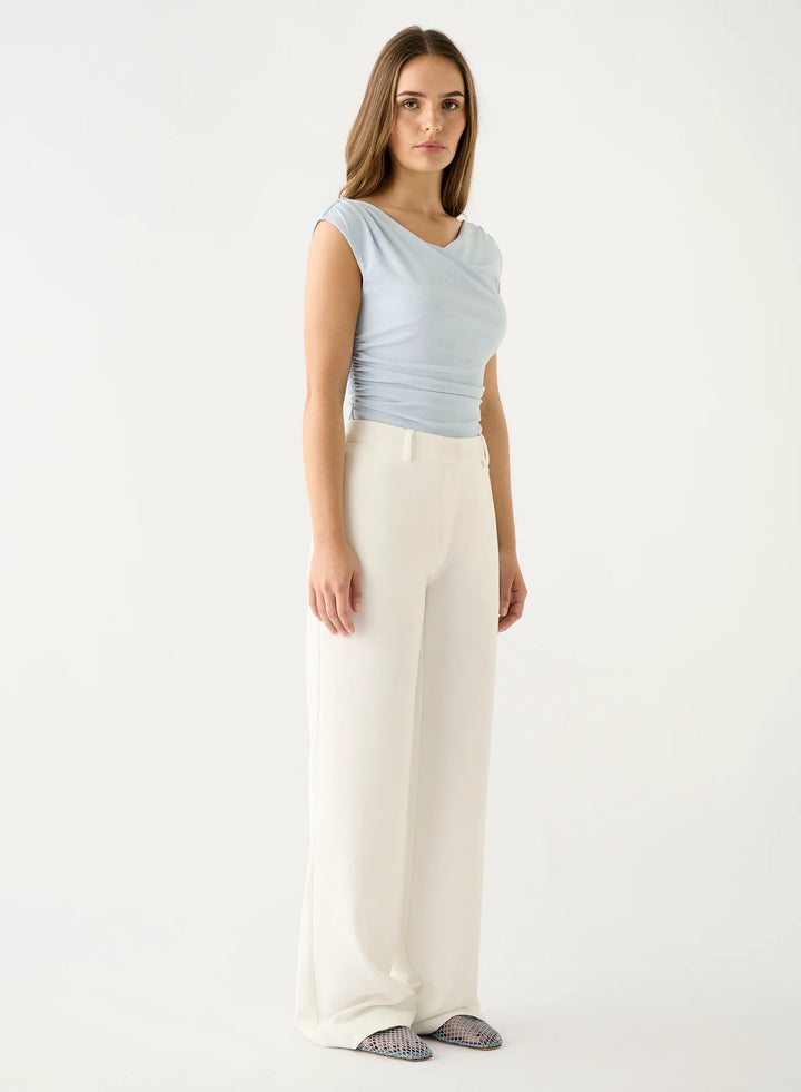 Esmaee Charter Pant - White - Shop 9