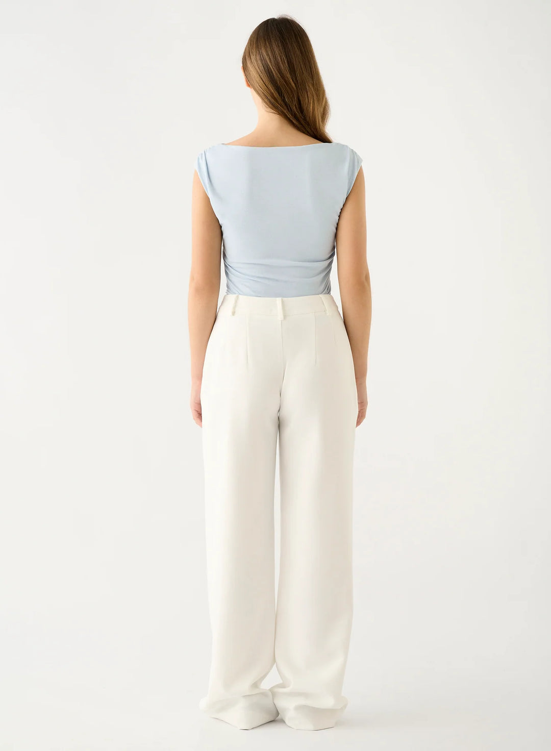 Esmaee Charter Pant - White - Shop 9