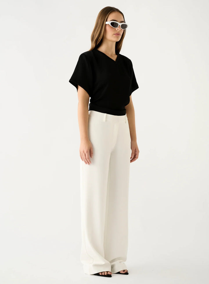 Esmaee Charter Pant - White - Shop 9