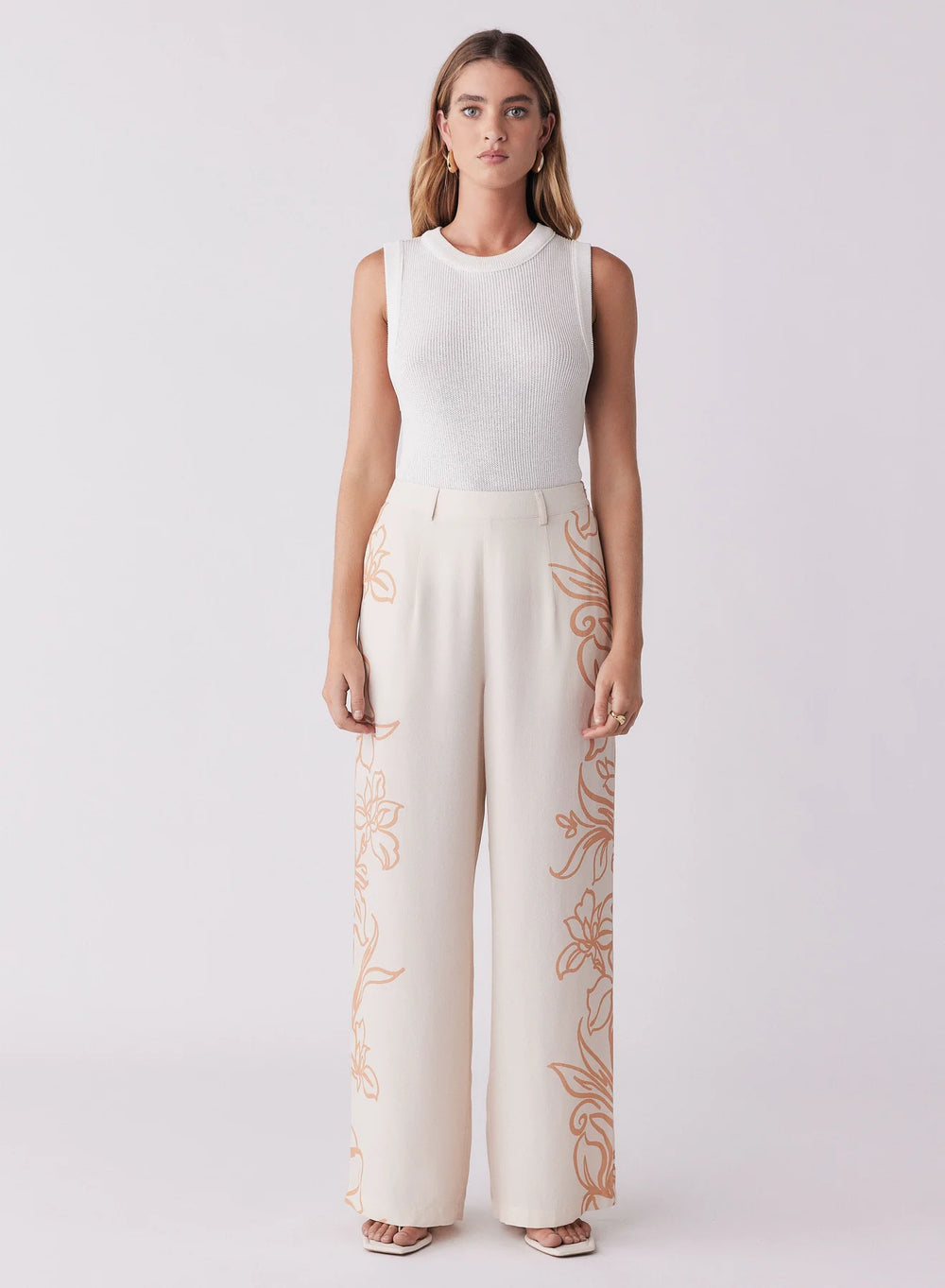 Esmaee Lolita Pant - Ecru Floral (Pre-Order) - Shop 9