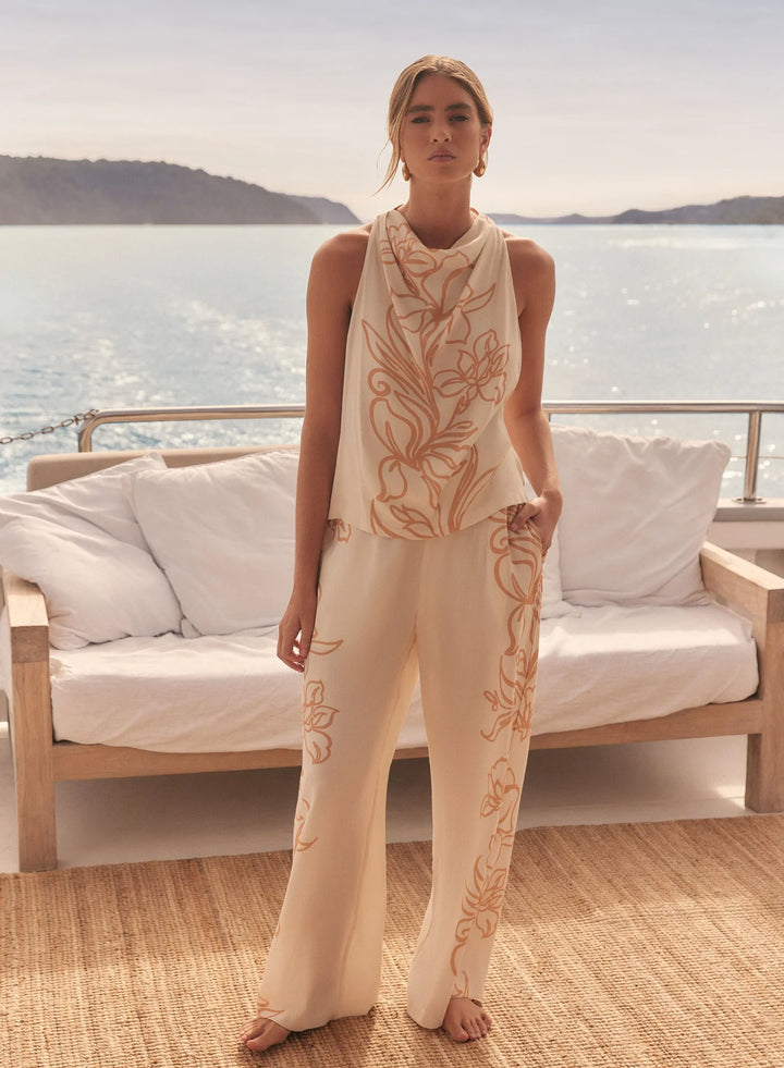 Esmaee Lolita Pant - Ecru Floral (Pre-Order) - Shop 9