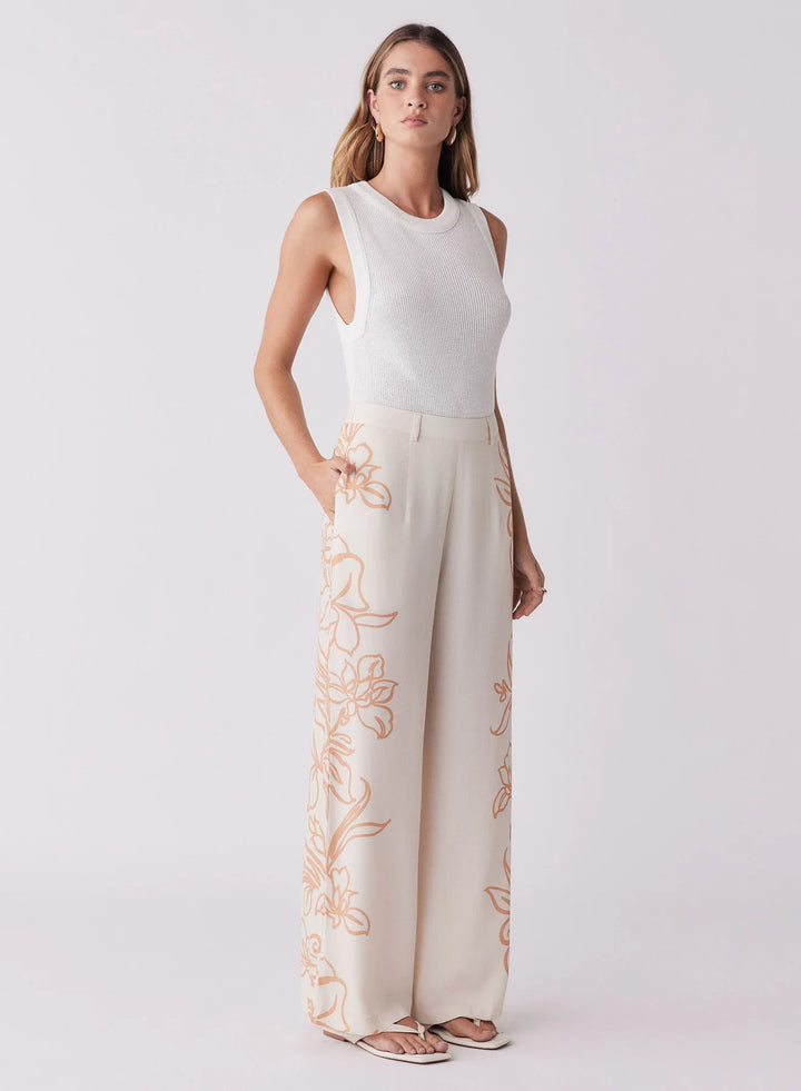 Esmaee Lolita Pant - Ecru Floral (Pre-Order) - Shop 9