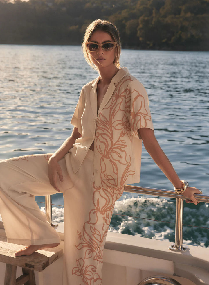 Esmaee Lolita Shirt - Ecru Floral (Pre-Order) - Shop 9