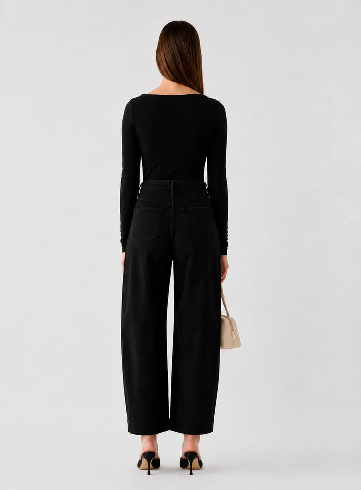 Esmaee Mayfair Barrel Jeans - Black - Shop 9