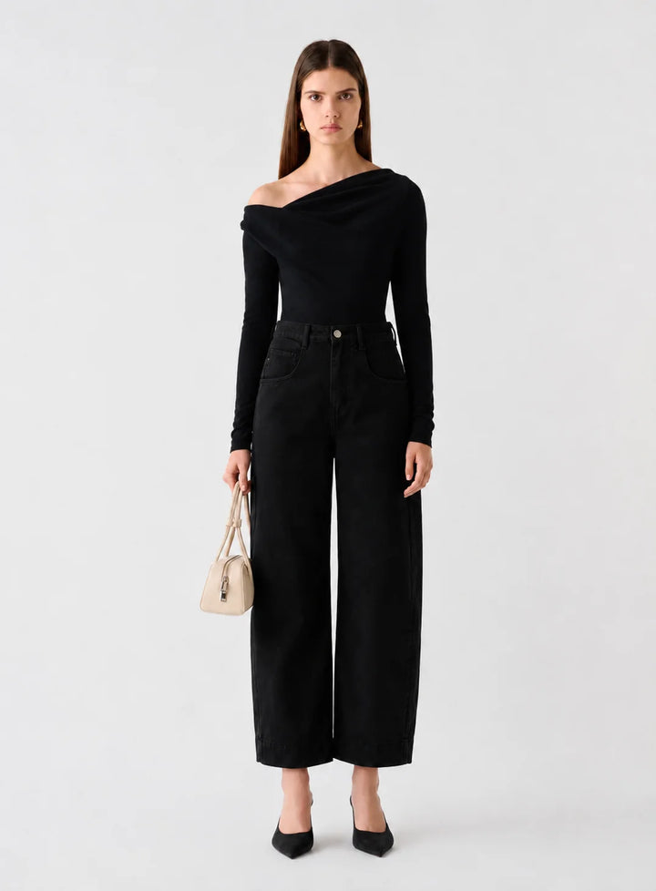 Esmaee Mayfair Barrel Jeans - Black - Shop 9