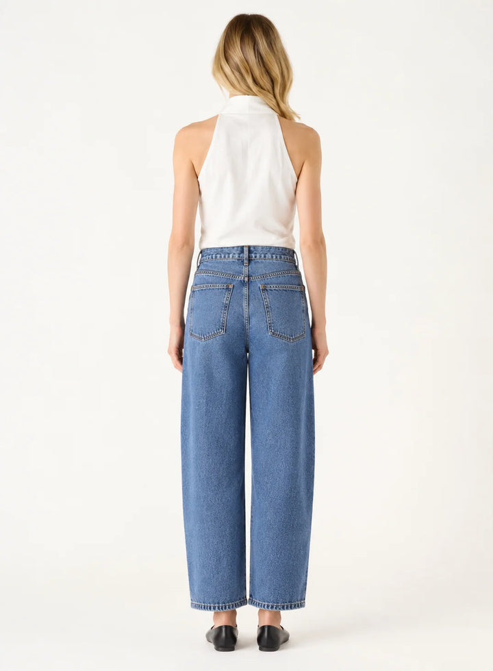 Esmaee Mayfair Barrel Jeans - Blue Denim - Shop 9