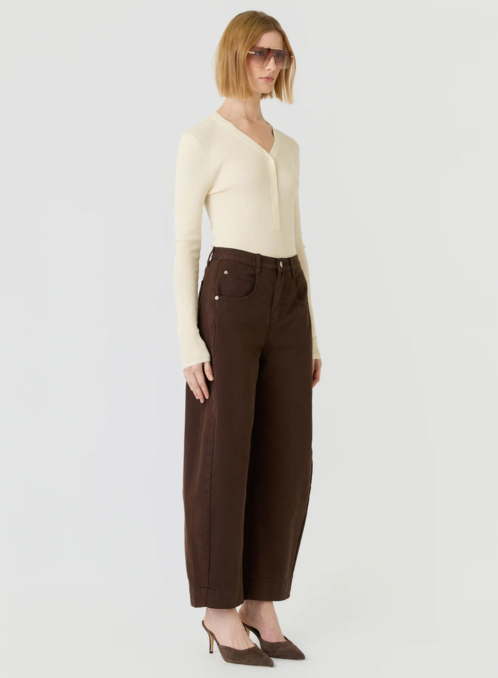 Esmaee Mayfair Barrel Jeans - Espresso - Shop 9