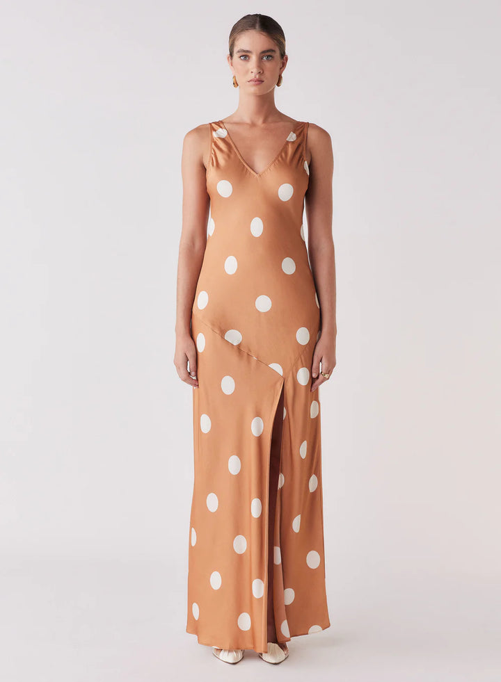 Esmaee Penny Slip Dress - Toffee Spot (Pre-Order) - Shop 9