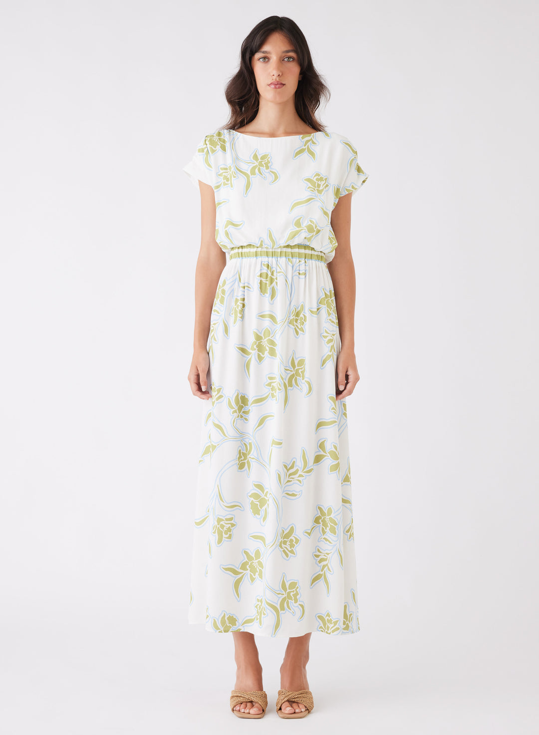 Esmaee Tranquility Dress - Olive Floral - Shop 9
