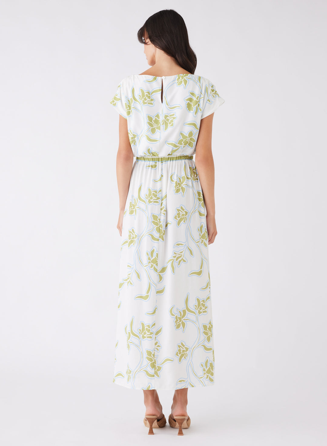 Esmaee Tranquility Dress - Olive Floral - Shop 9