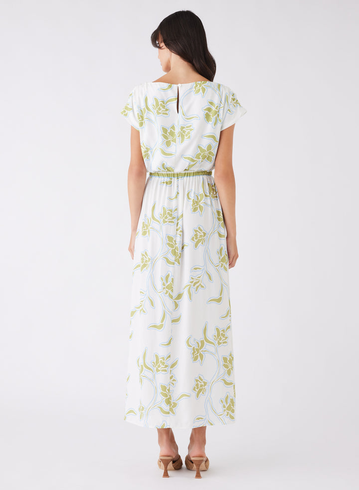 Esmaee Tranquility Dress - Olive Floral - Shop 9
