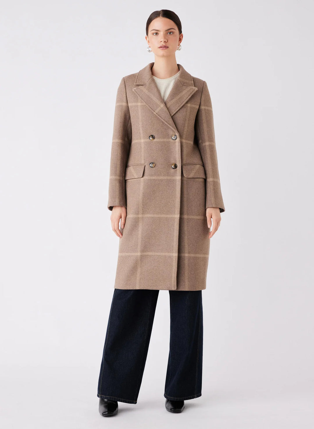 Esmaee Voyager Coat - Toffee Check - Shop 9
