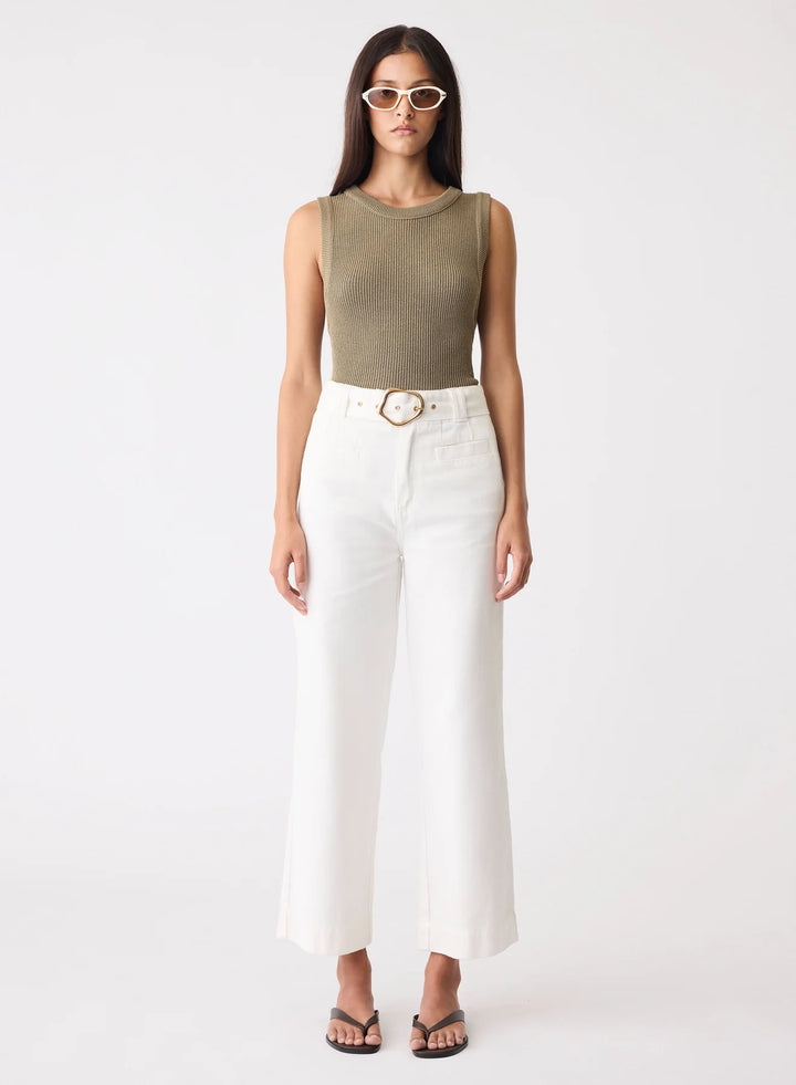 Esmaee Capilla Denim Jeans - Ivory