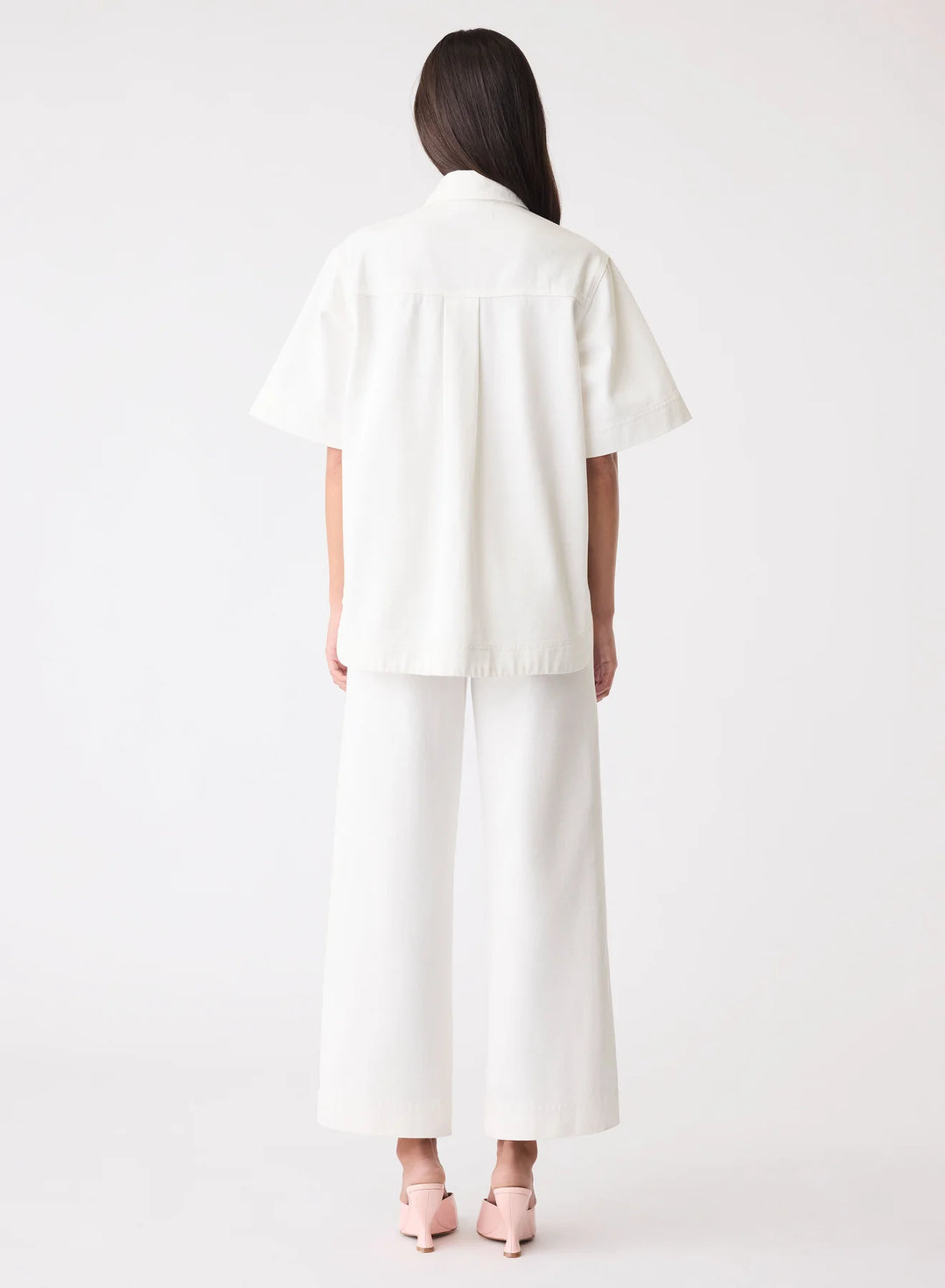 Coming Soon: Esmaee Capilla Denim Shirt - Ivory - Shop 9