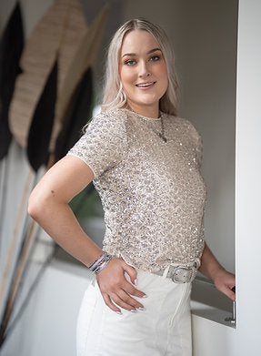 Harlem Ruby Top - Silver - Shop 9