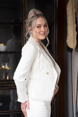 Harlem Tessa Blazer - Ivory - Shop 9