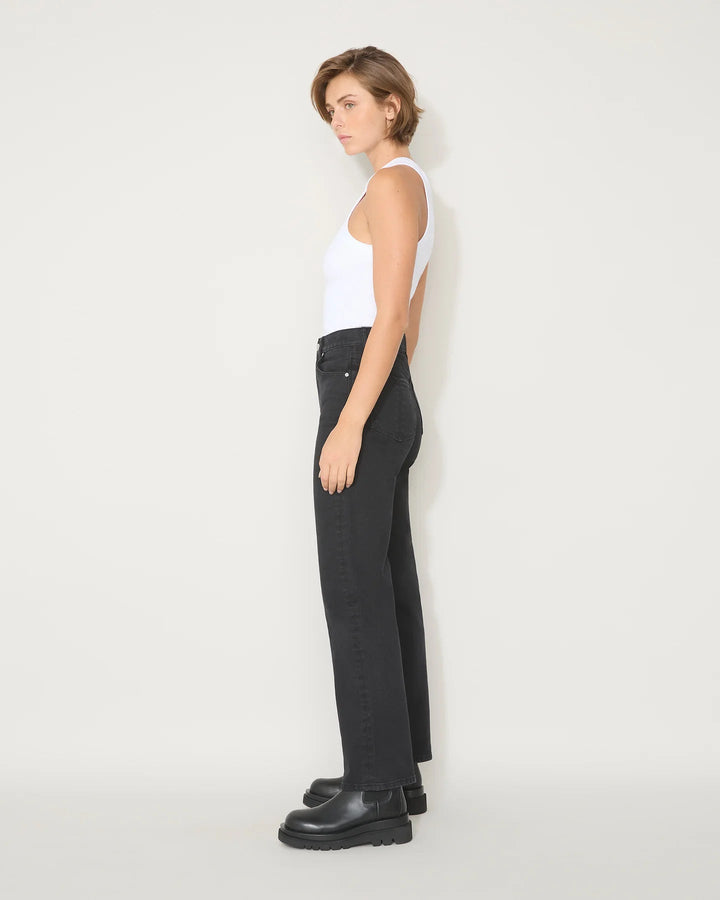 Jac &amp; Mooki Essential Wide Leg - Black Wash - Shop 9