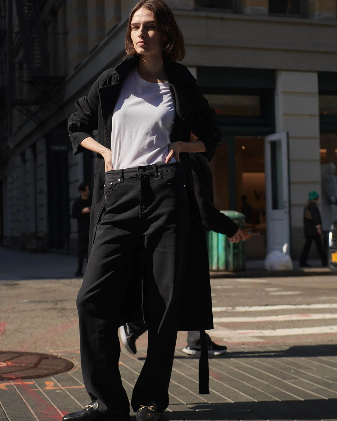 Jac &amp; Mooki Essential Wide Leg - Black Wash - Shop 9