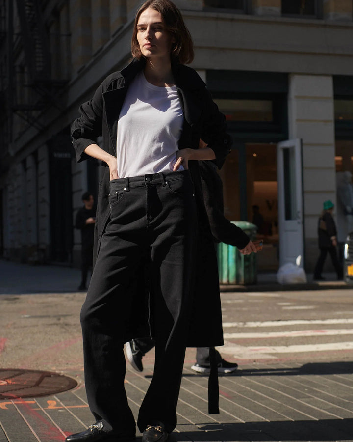 Jac &amp; Mooki Essential Wide Leg - Black Wash - Shop 9