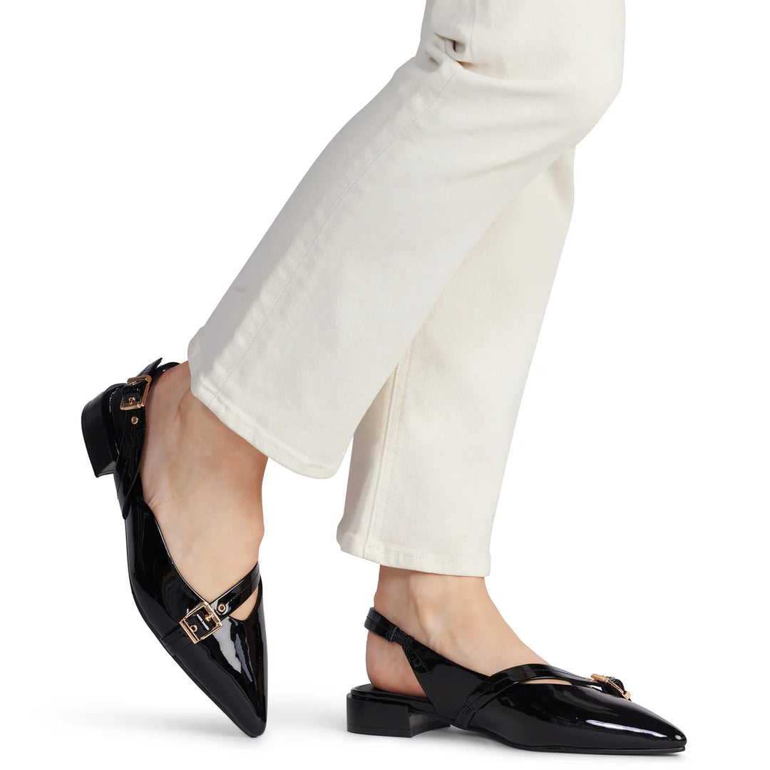 Kathryn Wilson Chelsea Slingback - black patent - Shop 9