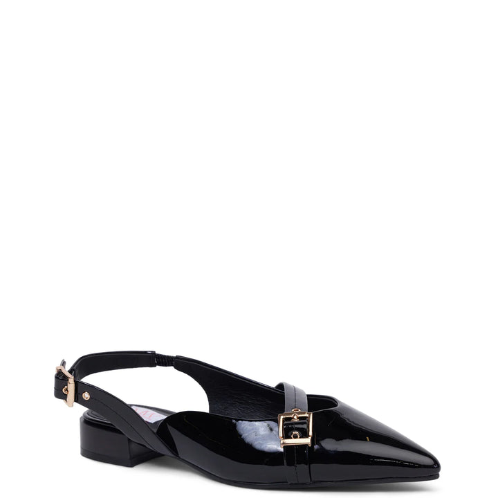 Kathryn Wilson Chelsea Slingback - black patent - Shop 9