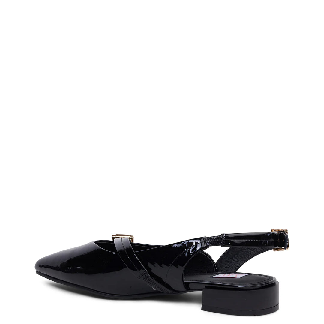 Kathryn Wilson Chelsea Slingback - black patent - Shop 9